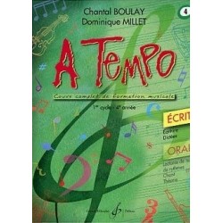 A Tempo 1er cycle 4è année Ecrit Chantal Boulay Dominique Millet Ed Billaudot Melody music caen
