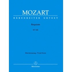Requiem KV626 Urtext Mozart Vocal score Melody music caen